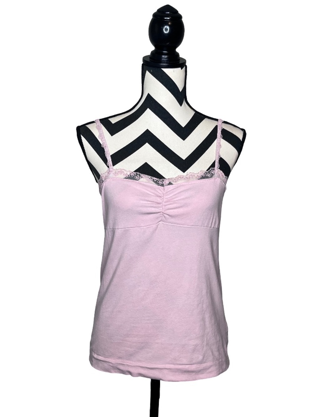 Rue 21 Y2K Lace Trim Babydoll Tank Top Sz L
